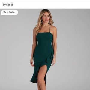 Add some flair ruffle dress